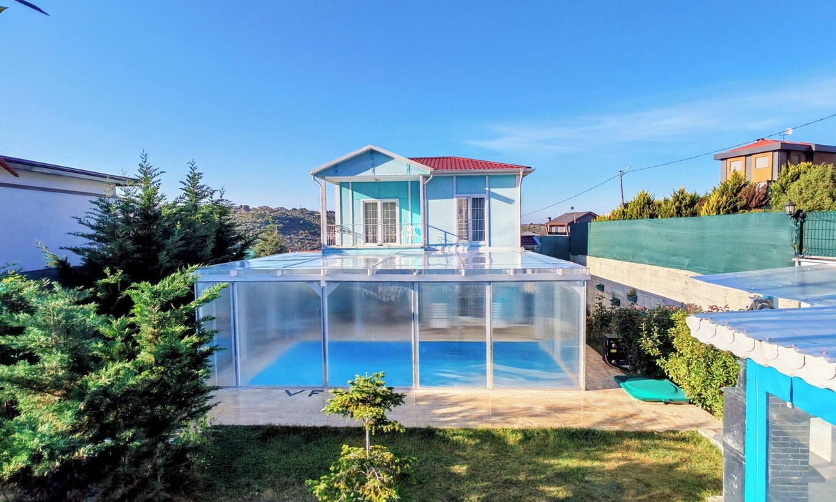 Imrenli Koyu Villa | Şilede doğa içinde denize yakın kapalı ısıtmalı havuzlu şömineli barbekülü villa