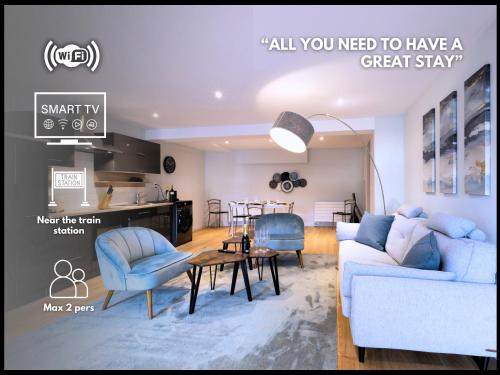 Visp Apartment | ꨄ Visp Chic for 2