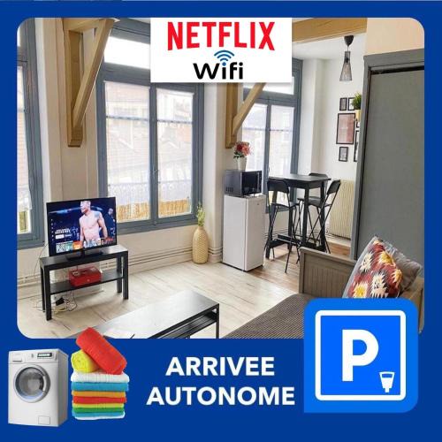 Cret de Roc Apartment | 015 CHIC & COSY STUDIO 41m2 HYPERCENTRE WIFI SMART TV NETFLIX