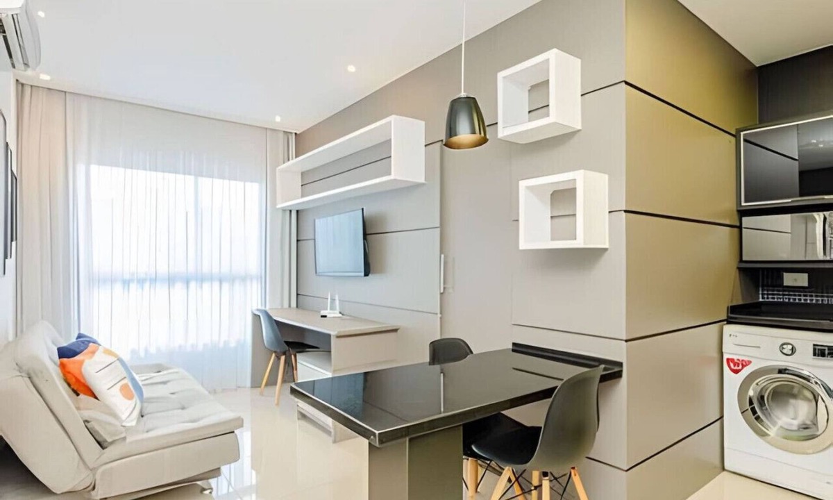 Matriz Apartment | 1 quarto elegante e planejado lifespace Curitiba.