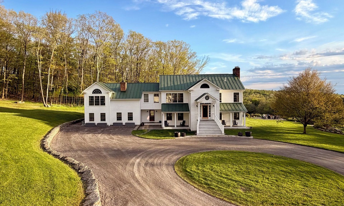 East Chatham House | 120-Acre Private Estate: Heated Pool, Fire Pit, Apple Orchard, Catskills Views