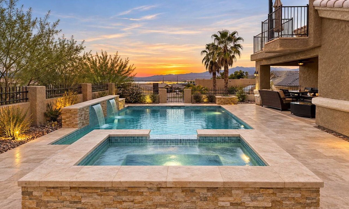 Lake Havasu City Villa | 18x60 Boat Pad Game Room-Lake View Villa-Hot Tub