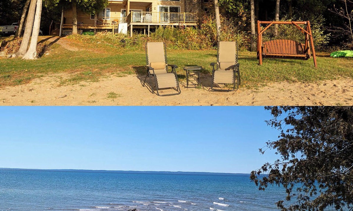 Ellsworth House | 1ST WEEK AUGUST OPEN 200' SUNSET BEACH MODERN HOUSE WIFI FIREPLACE PET FRIENDLY
