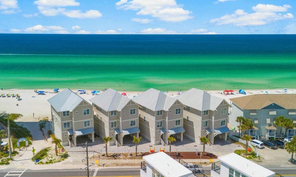 West Panama City Beach House | 2 Beachfront Homes - Whale Rested Family - 2 Private Pools, Sleeps 24