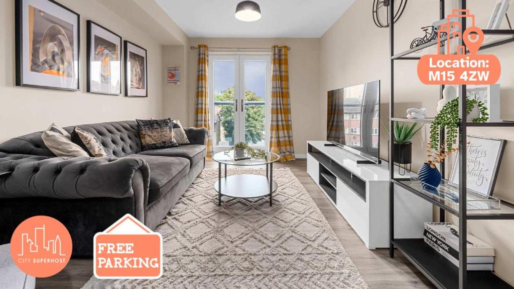 Manchester Apartment | 2 Bed City Centre Flat Balcony Free Parking