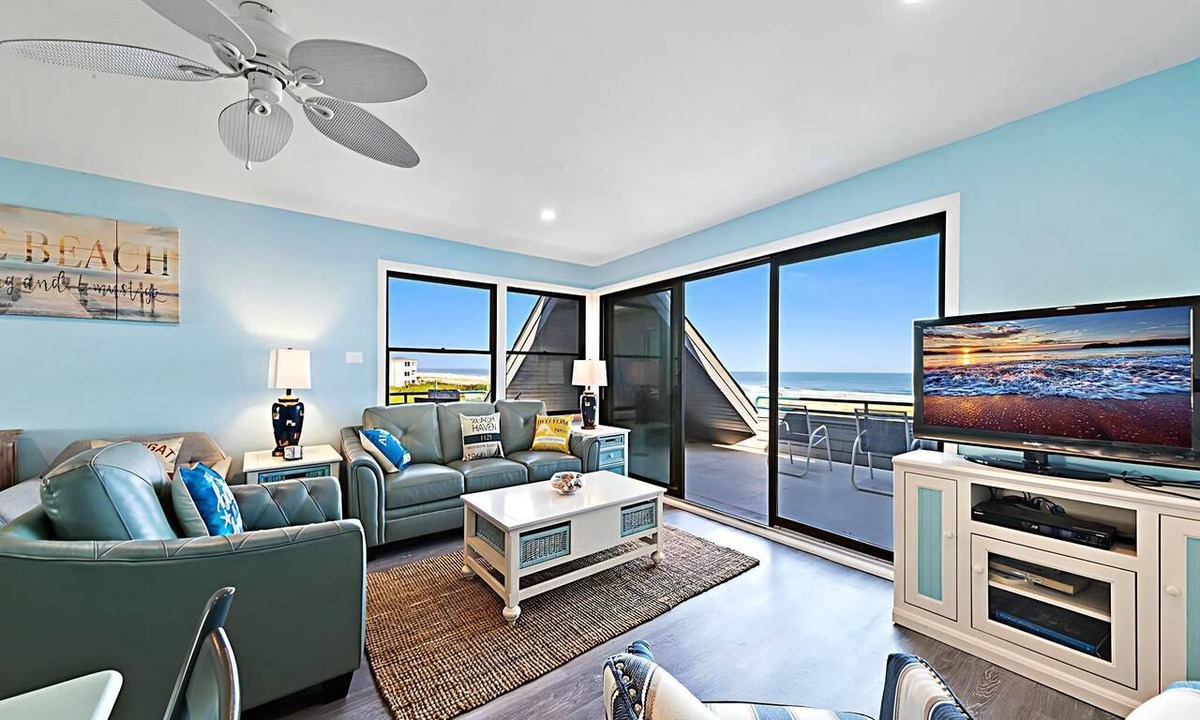 Ship Bottom Condo | 2 bedroom 2 bath 3rd floor Fishery Condo with fabulous ocean views