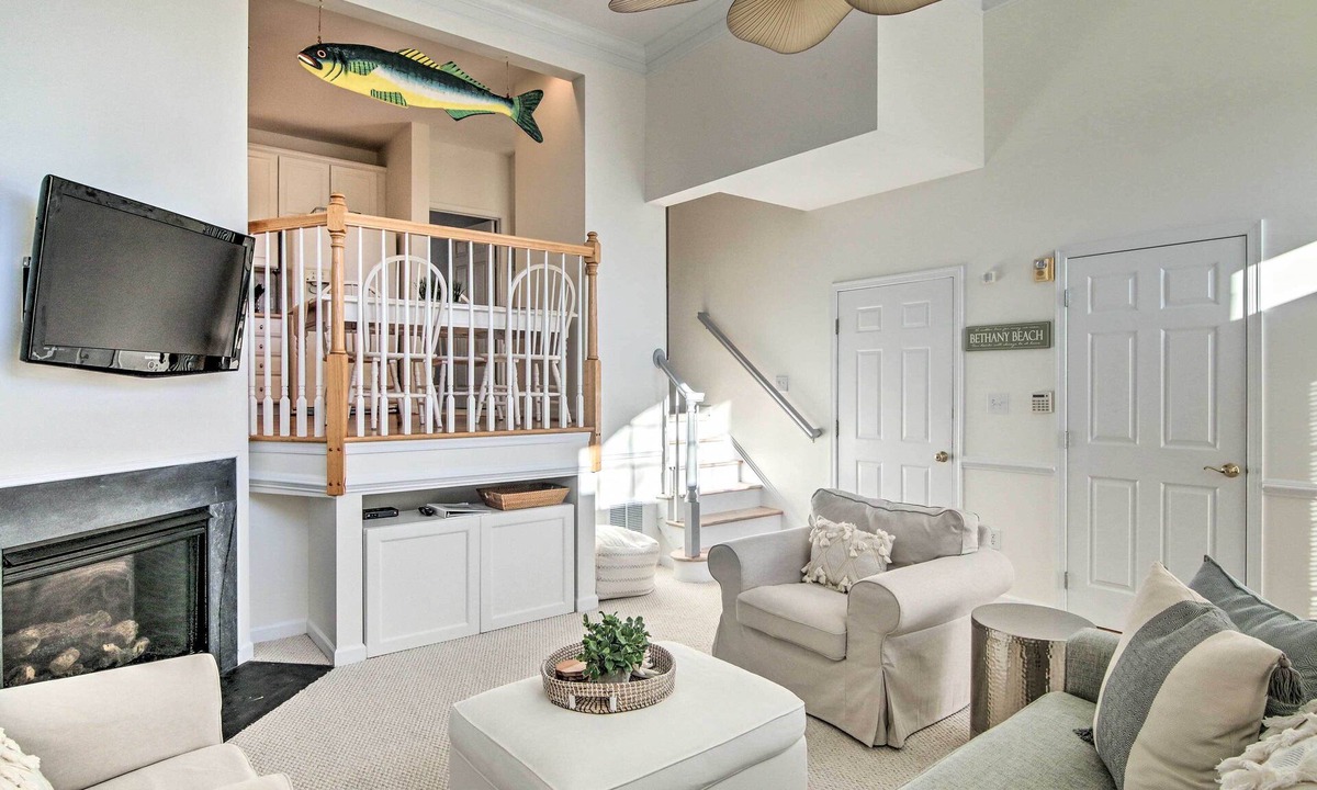Ocean View Apartment | 2 Mi to Bethany Beach: Condo w/Deck & Pool Access