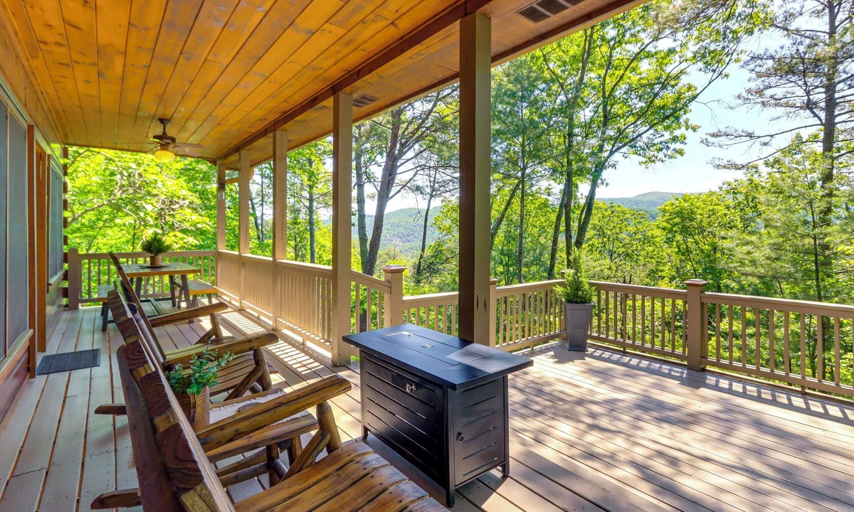 Blue Ridge Cabin | 2 Queen Suites, Trail Access, Mtn View, Fire Table