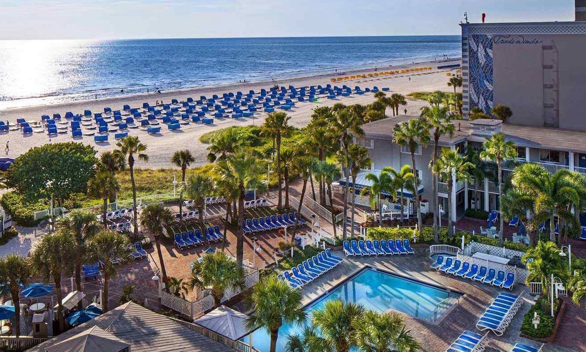 St. Pete Beach Hotel | 2 Resort View Hotel Room Balcony at Tradewinds, Onsite Pool, Parking