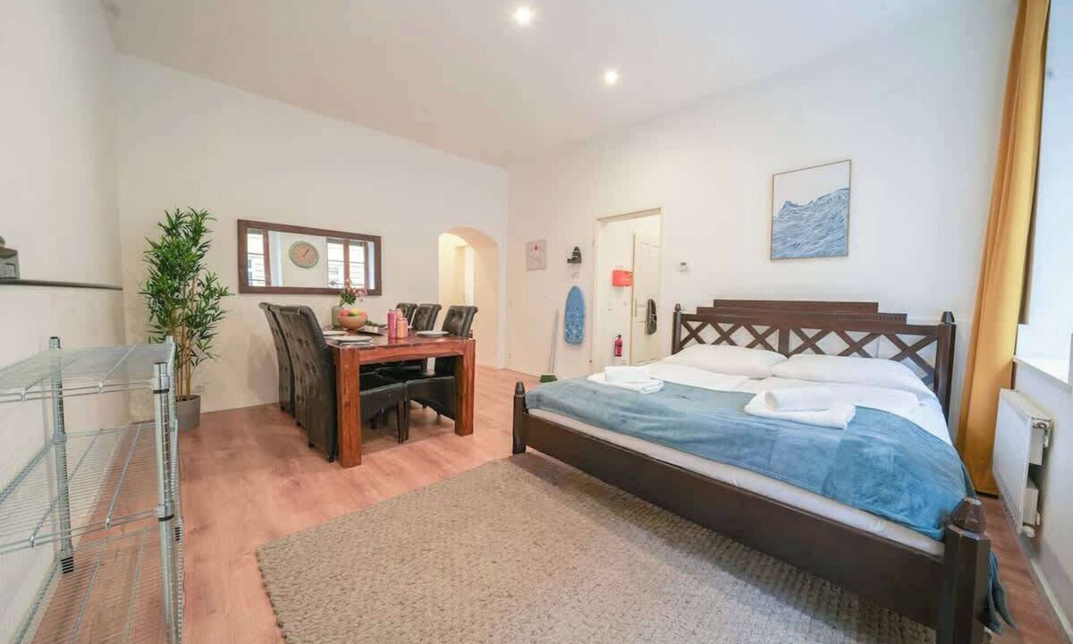 Hundsturm Apartment | 3 king-size beds, 25 min to center, ground floor