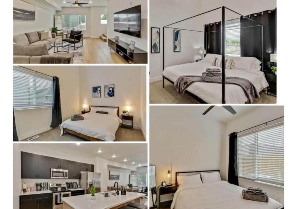 People's Freeway House | 3 Min to DT - 2 Car Garage - Lux Townhome - King Bed