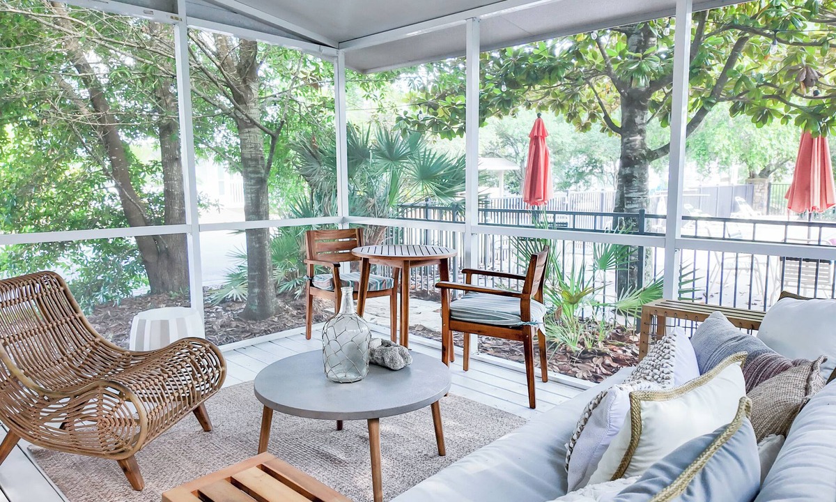 West Panama City Beach Cottage | 30A Hideaway - Directly on HEATED Pool, 6 Bikes, Walk to Rosemary