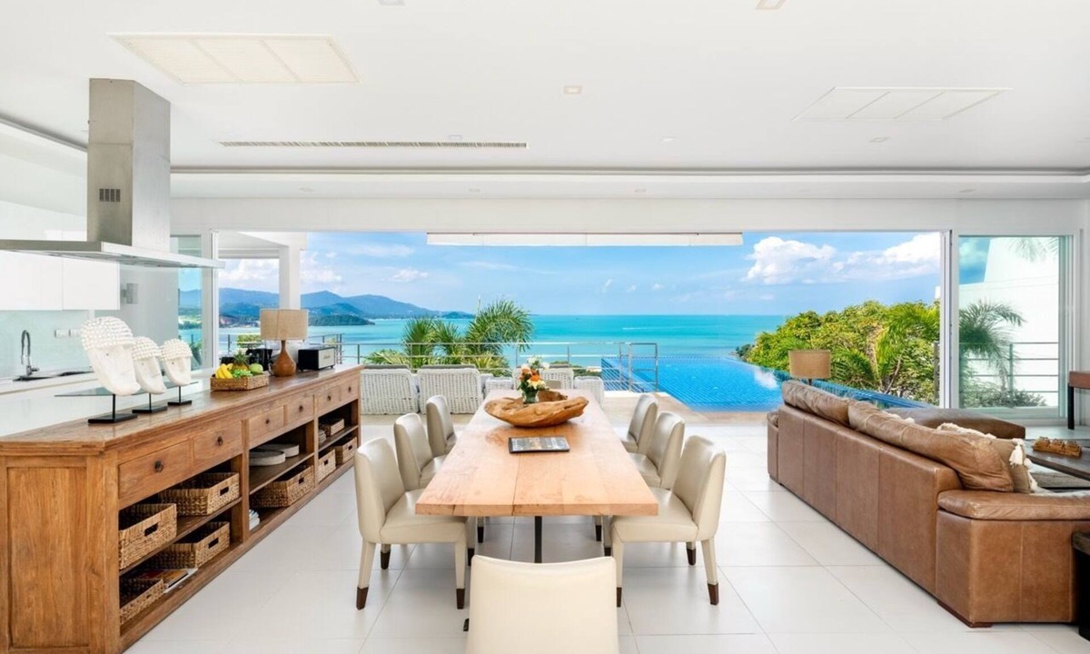 Bophut Villa | 4-Bdr Bay-View Designer Duplex Villa