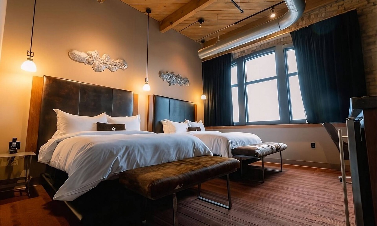 Fifth Ward Hotel | 4 Custom Deluxe 2 Queen Beds at The Iron Horse Hotel, Bring Along Your Pets!