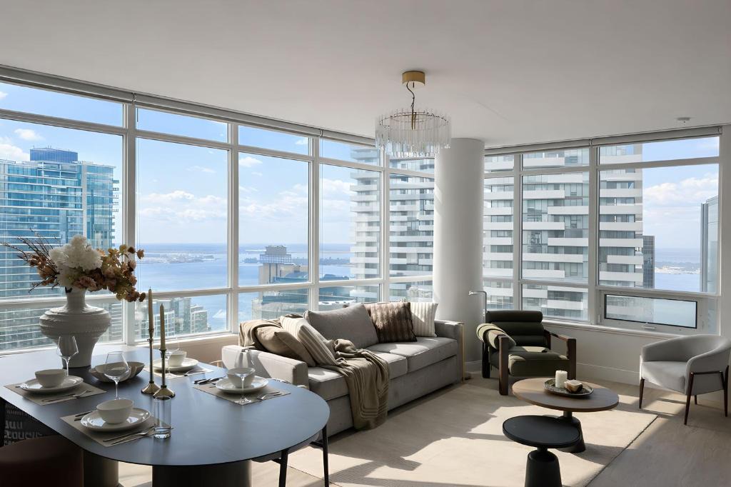 Downtown Toronto Apartment | 40th Fl Designer Lakeview 2BR PATH & Union Access