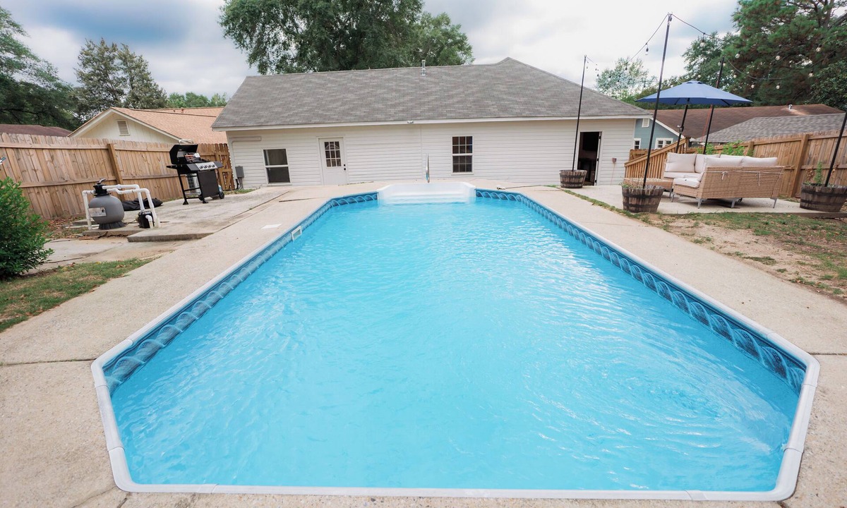 Columbus House | 4BD & 3BA Mediterranean Oasis w/Pool, BBQ & Game Room. 10 miles to FT. Benning