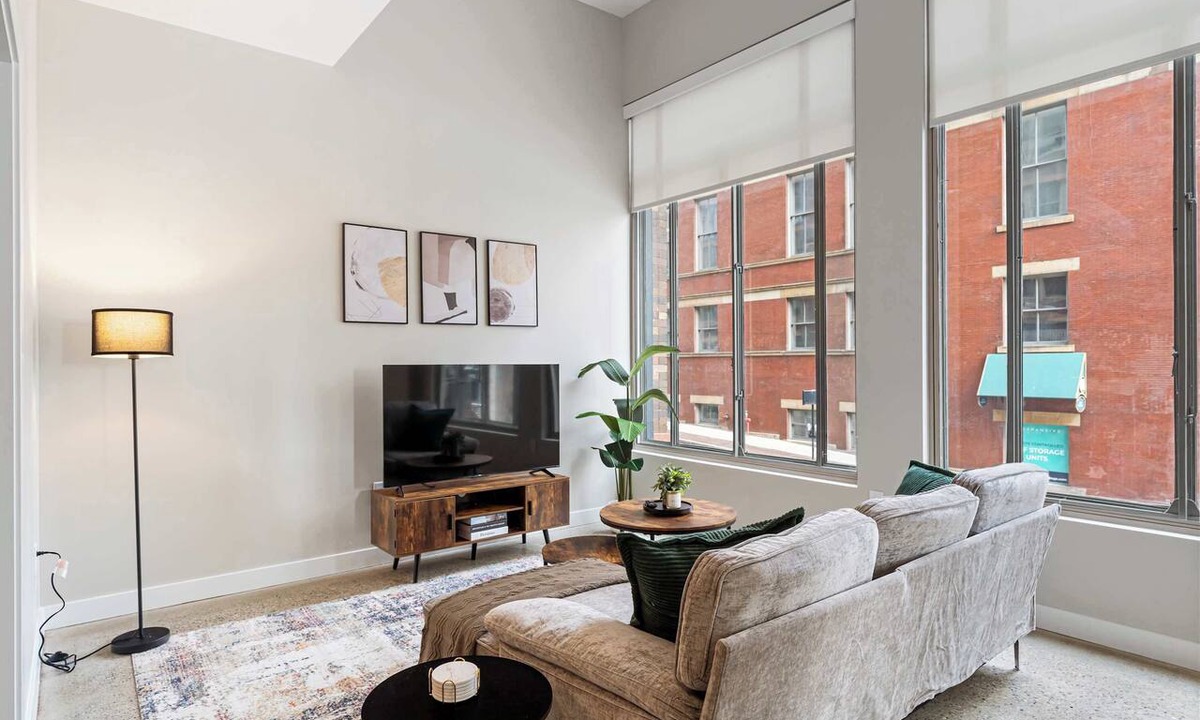 Downtown Cincinnati Apartment | 4BR/2BA Combo | 2 Units at Textile by CozySuites