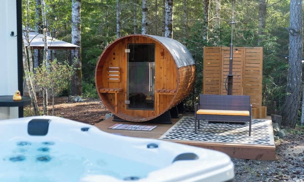 Grapeview Cabin | 5-acres, 2 Cabins, Hot Tub, Sauna, Game Rm, Trails