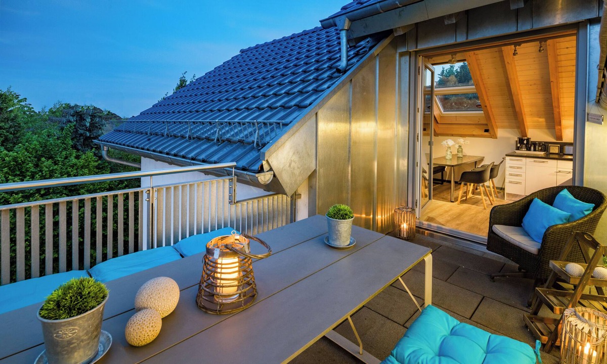 Bensheim Apartment | 5* rooftop loft with roof terrace to enjoy/1-4 p/garden use/parking/close to the city