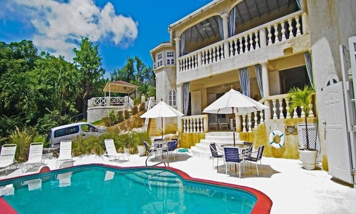 Checker Hall Villa | 6BR Charming Beachfront Villa w/Pool and Staff