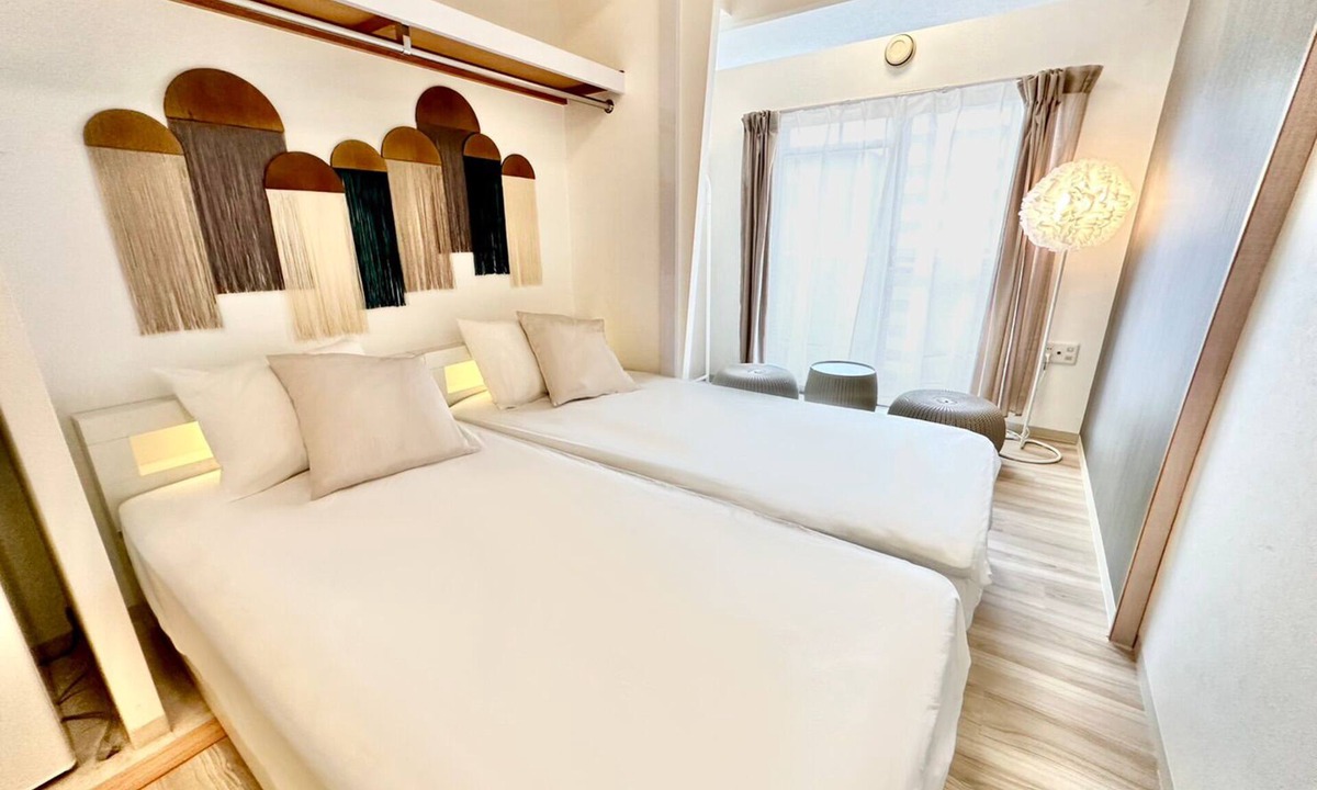 Dotonbori Apartment | 8Greige ] 2min Dotonbori Namba Kuromon Wi-Fi 〇