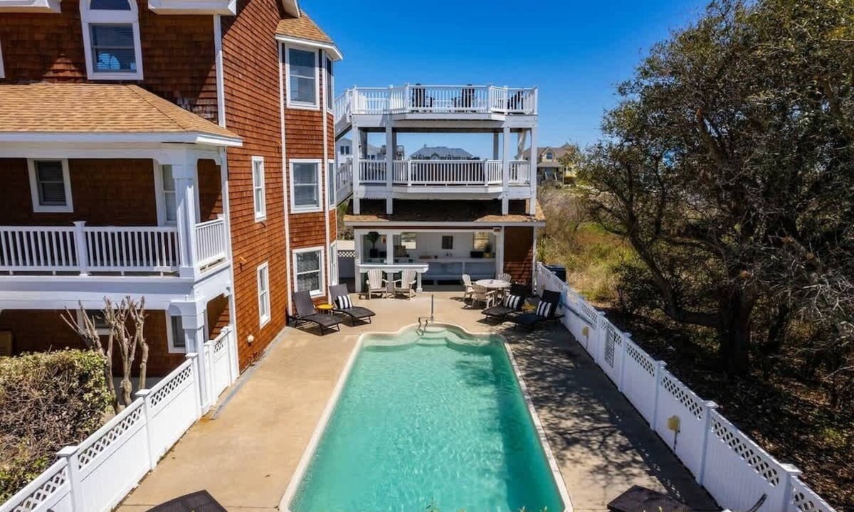 Whalehead Beach House | 9BR - Views, Pool, Dogs OK, 3-Min Walk to Beach