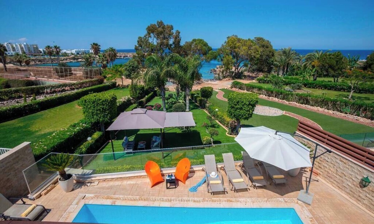 Protaras Villa | A Beachfront Villa with private Heated Pool (Additional charges apply)