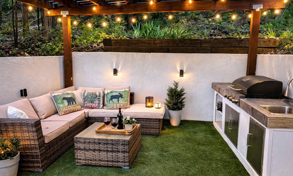 Dunsmuir House | A cabin with beautiful mountain views and outdoor lounge