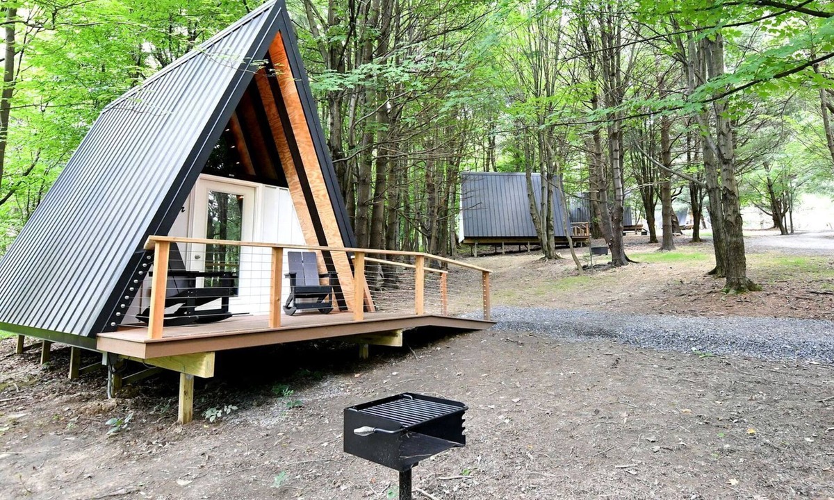 Bristol Hills House | Accessible A-Frame Cabin on a Wonderful Campground for a Memorable Outdoor Escape in Canandaigua, New York