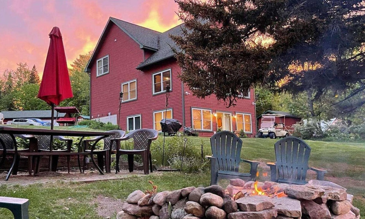 Ellenburg Center Apartment | Adirondack Hideout, lakefront location and sandy shoreline