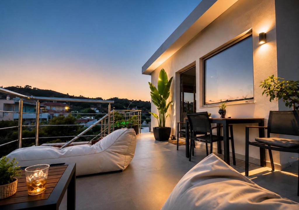 Kremasti Apartment | 'Aetheria' Rooftop Resort with sea view