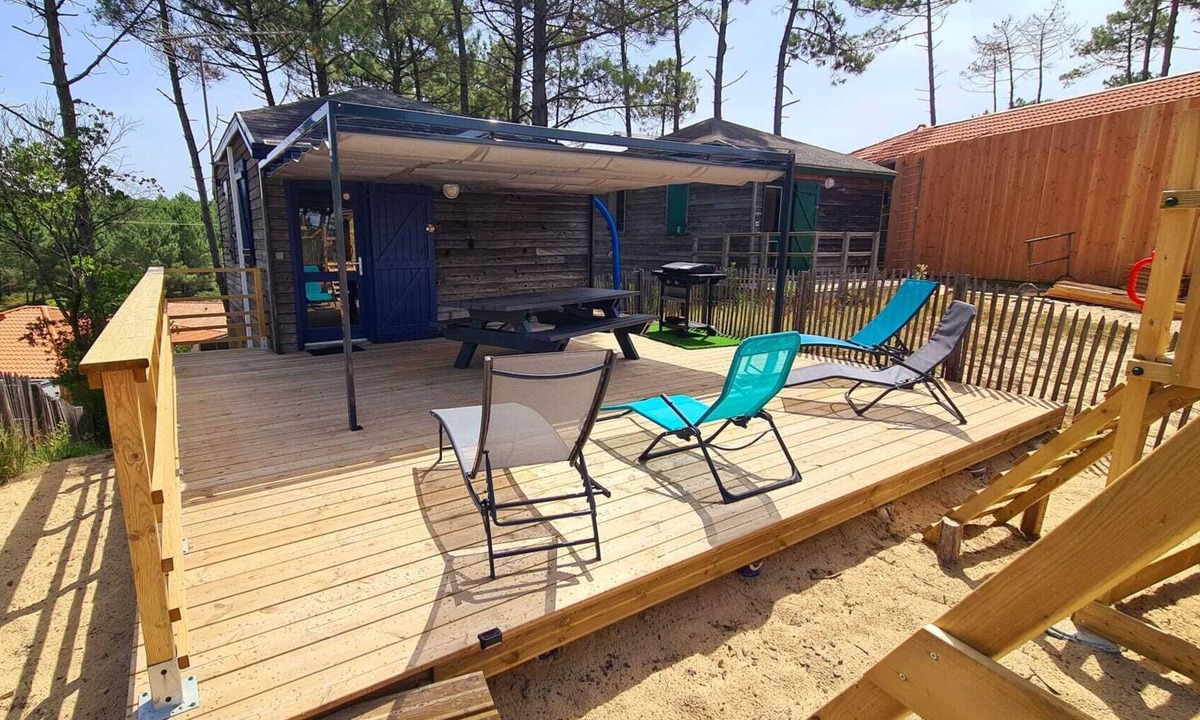 Mimizan-Plage Ski Chalet | Air-conditioned chalet at the foot of the dunes