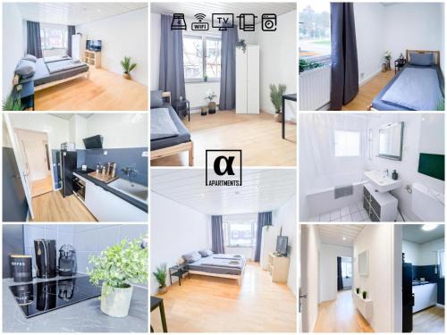 Innenstadt Apartment | ALFA Apartment Esslingen City Altstadt nahe Stuttgart Messe I 3 Zimmer 5 Betten I Bad I Küche l WIFI & SmartTV I 3BR 5 Beds I Bathroom I Kitchen