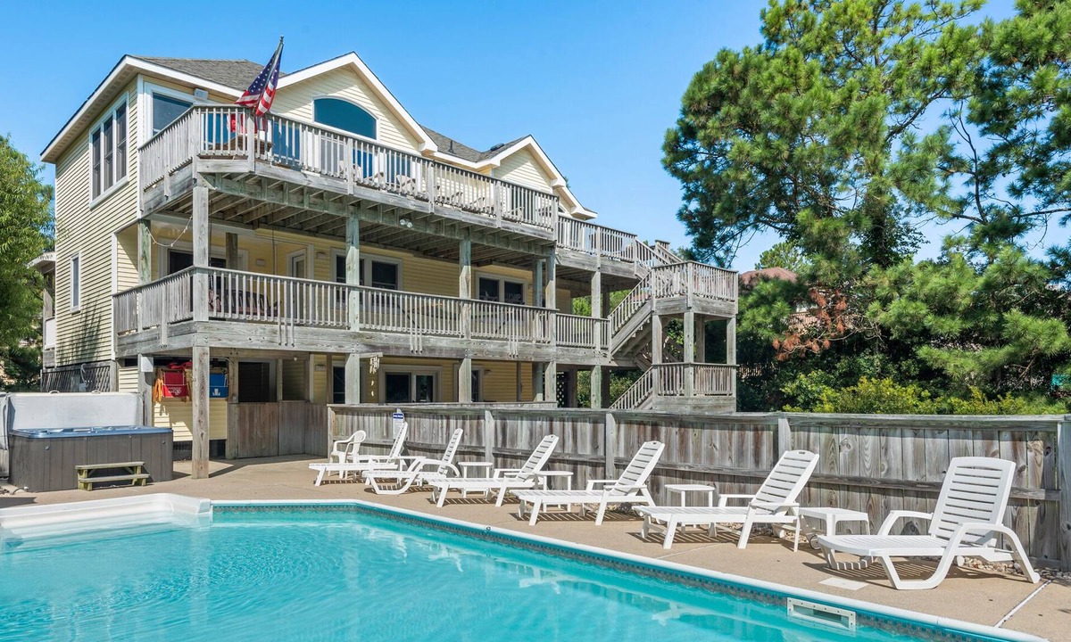 Whalehead Beach House | All Will Be Whale: Oceanside | Private Heated Pool | Hot Tub | Rec Room