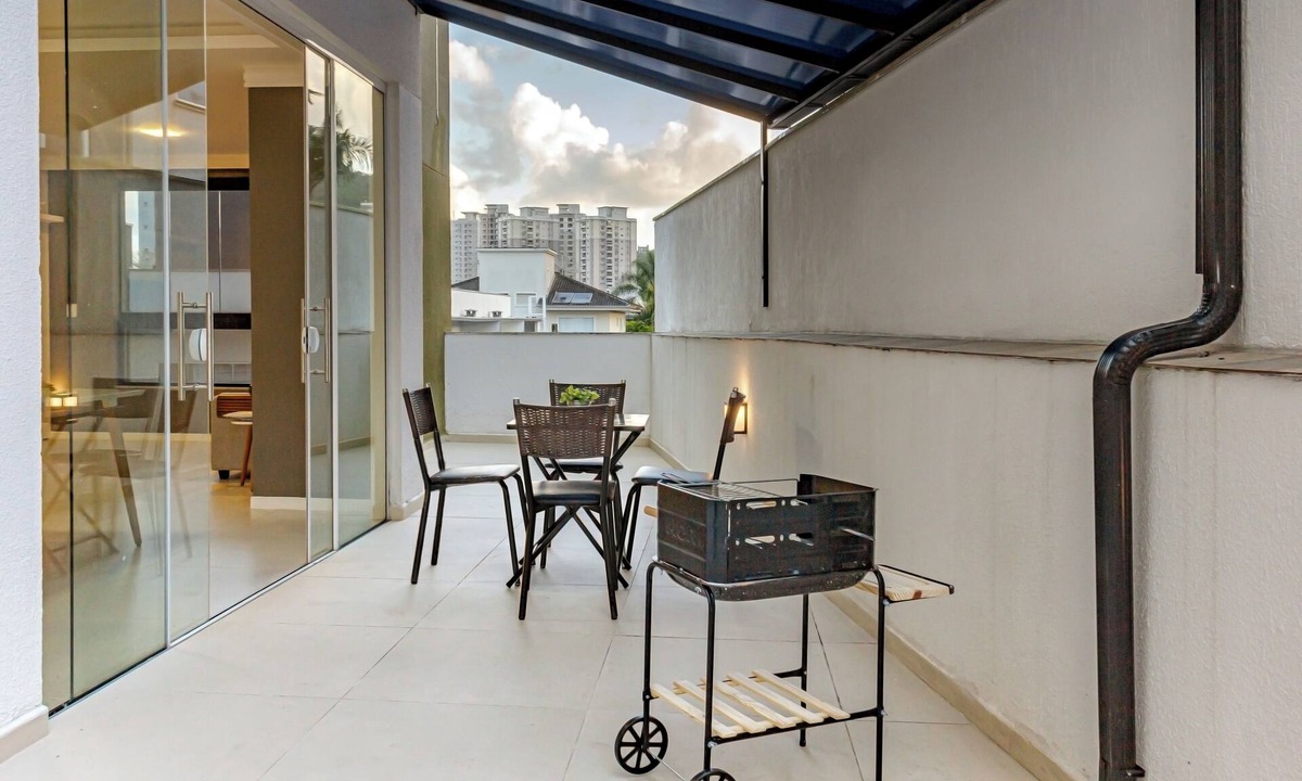 Centro Apartment | Ap c/Terraço, 2 quadras da Praia em Itapema P1771
