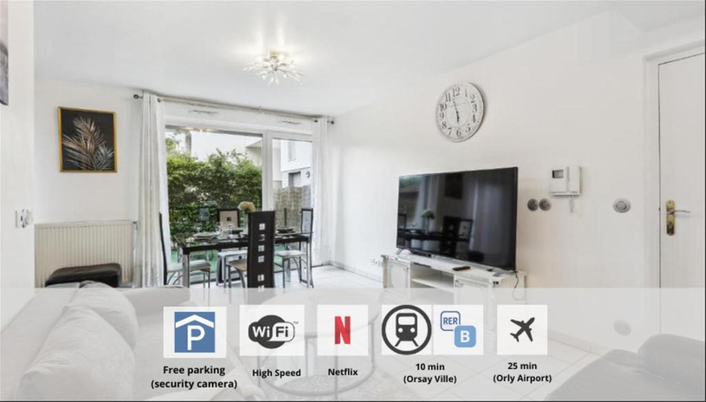 Alsace Apartment | Apart-Chic-Les-Ulis With Balcon, Terrasse and Parking