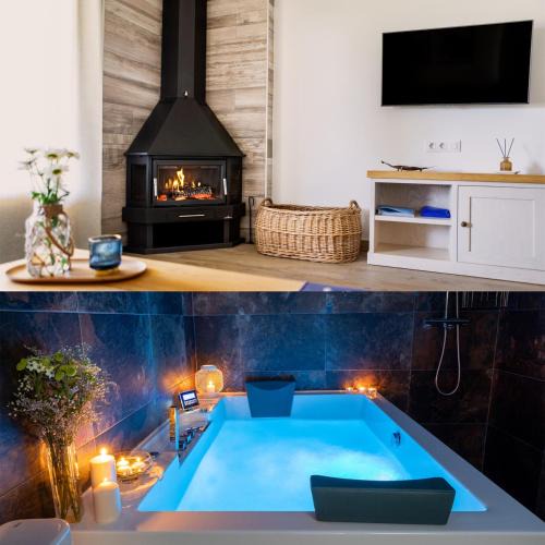 Malpartida de Plasencia Apartment | Apartamentos rurales Posada de Monfragüe con jacuzzi