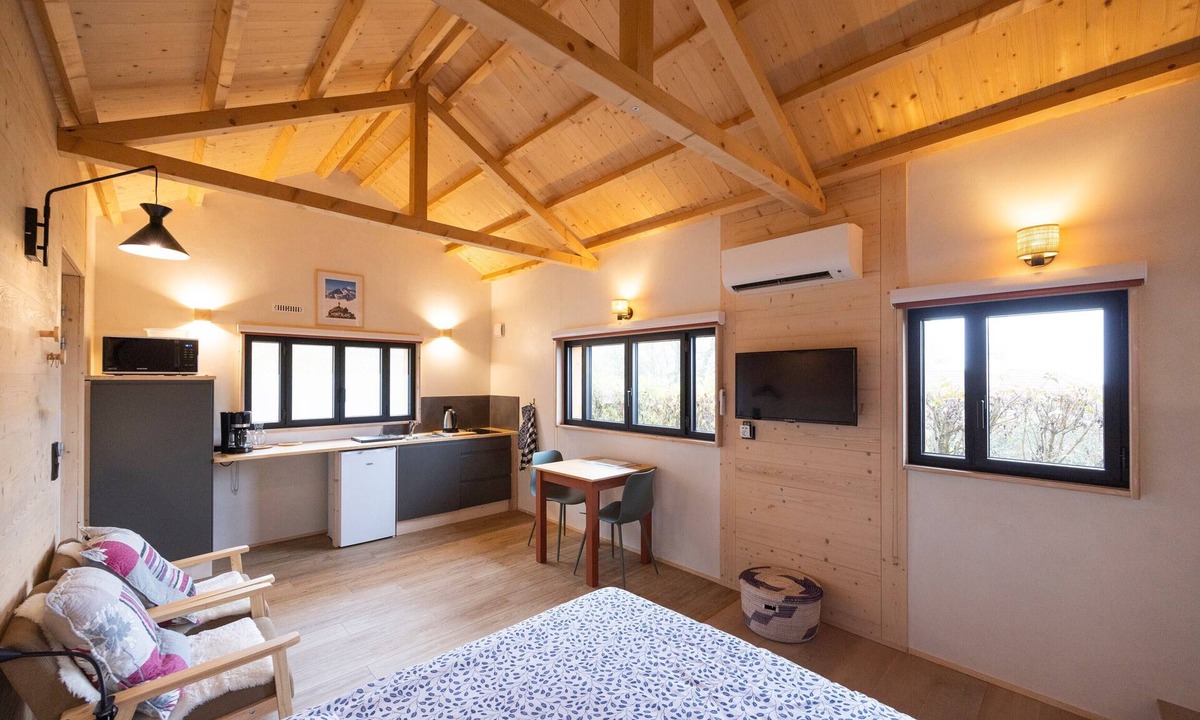 Marcellaz-Albanais Apartment | Apartment 'Cabane' with Wi-Fi and Air Conditioning