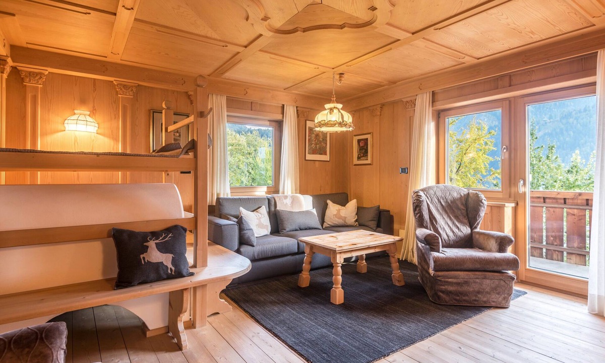 Ortisei Apartment | Apartment 'Cesa Sassela Tirol' with Mountain View, Sauna, Pool, Garden, Balcony & Wi-Fi