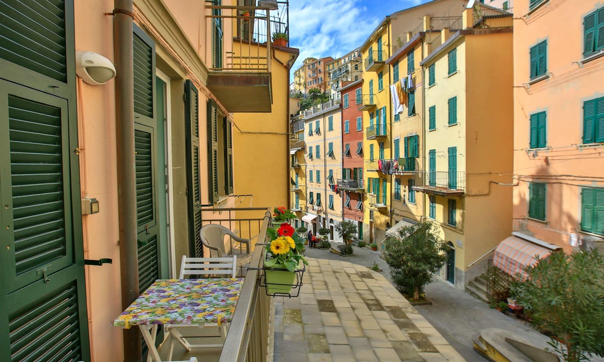 Riomaggiore Apartment | Apartment has a balcony which overlooks main street of Riomaggiore Cinque Terre