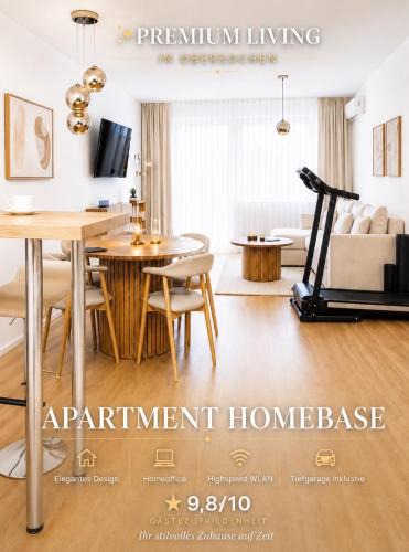 Oberkochen Apartment | Apartment HomeBase Modernes 4-Sterne Apartment mit Tiefgarage im Zentrum