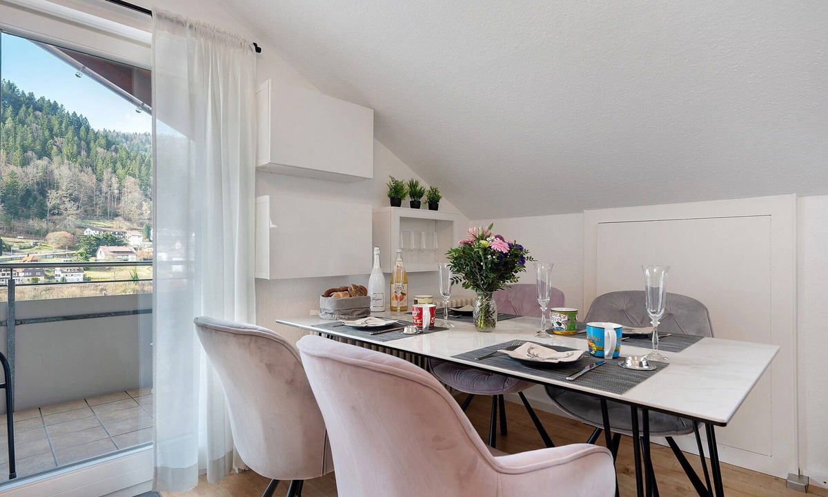 Bad Wildbad Apartment | Apartment 'Kraft' with Mountain View, Balcony and Wi-Fi