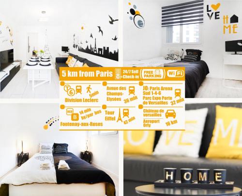 Le Plessis-Robinson Apartment | Apt3P-55m2-ParkingFree-5km from Paris