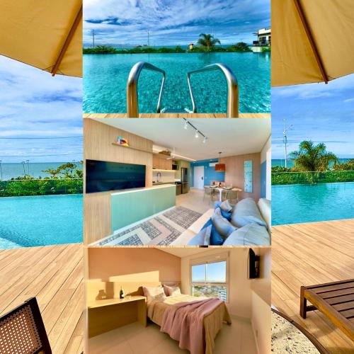 Itacolomi Apartment | Apto 3 Quartos Condomínio Resort Completo Pé na areia com Piscina borda Infinita, Beach Tennis, Academia, Sala de Jogos, Brinquedoteca, Playground e Portaria 24H 2 Quartos com Ar-Condicionado, Churrasqueira Privativa Reserve Agora e Viva essa Experiência