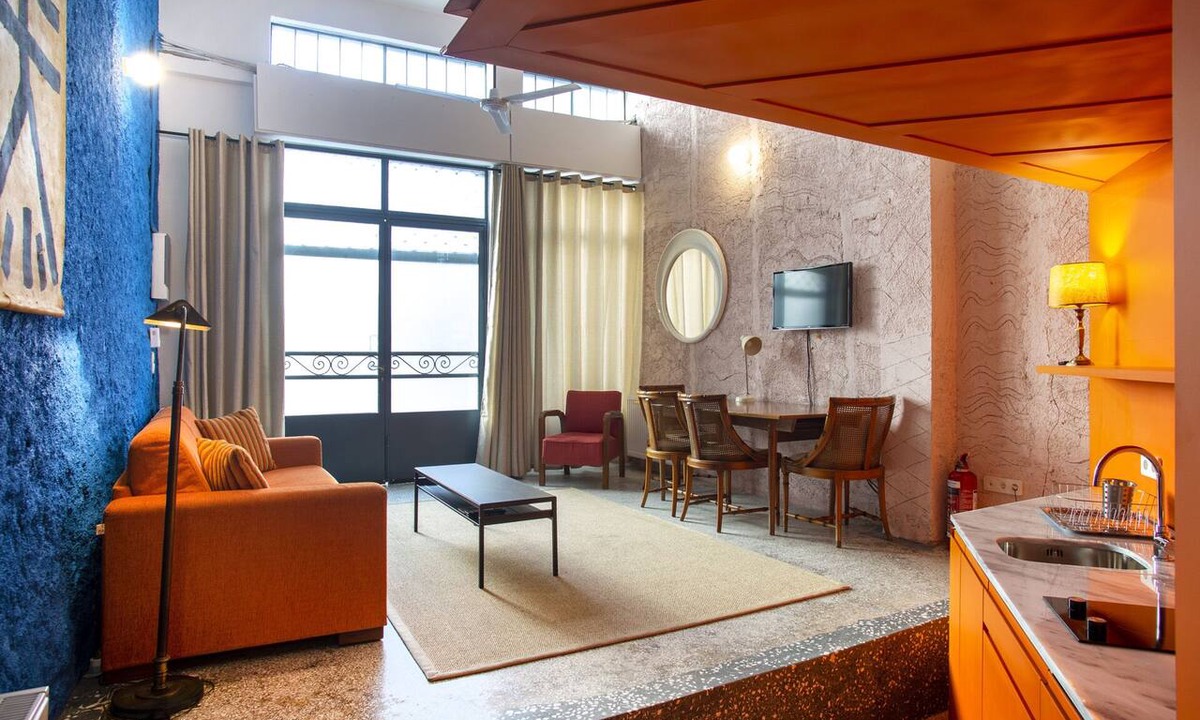 Psirri Apartment | Architect designed studio (EP7R). Green rooftop!