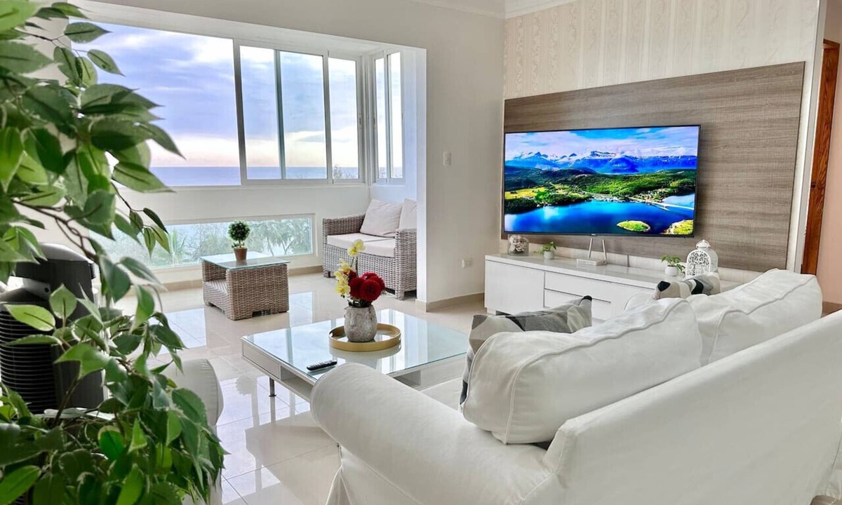Santo Domingo Condo | Astonishing Sea View Condo, Stylish Decor, Pool, 10 mins to Colonial Zone