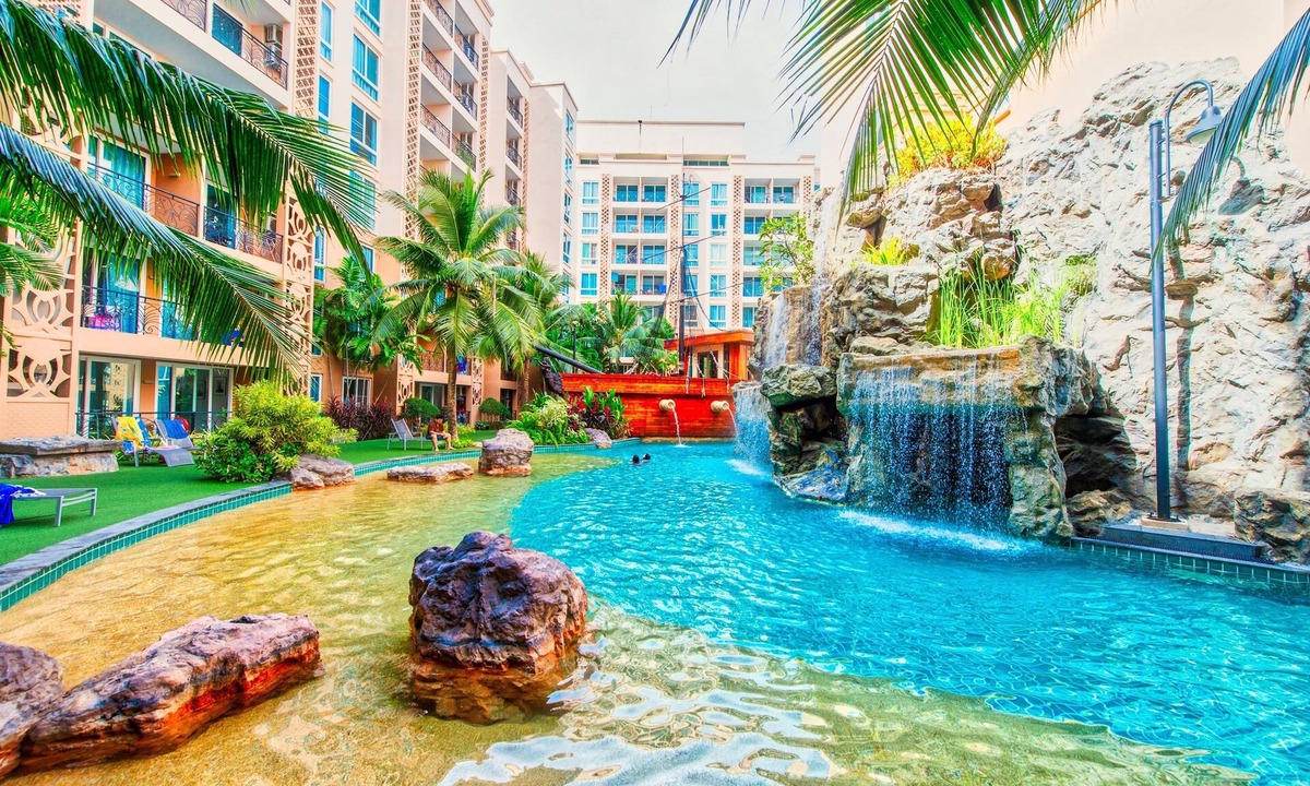 South Pattaya Apartment | Atlantis Residence - Huge Saltwater Waterpark, Gym & Kids Playground - Free Parking