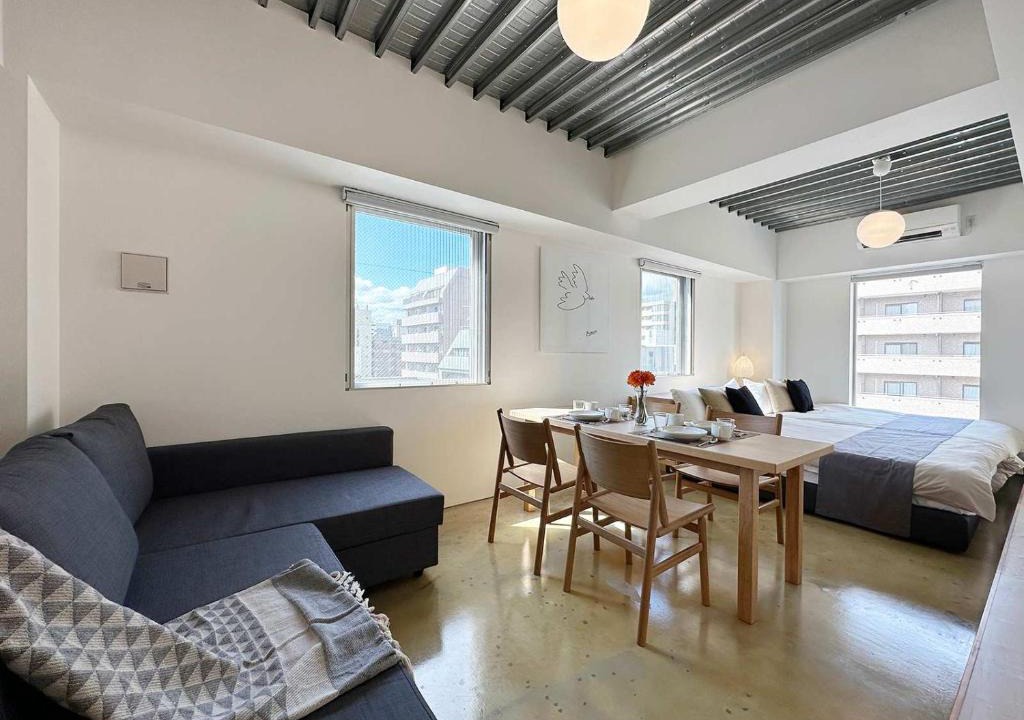 Hiroshima City Centre Apartment | b hotel Arts Dobashi - Modern 1 BR apartment good for 6 people