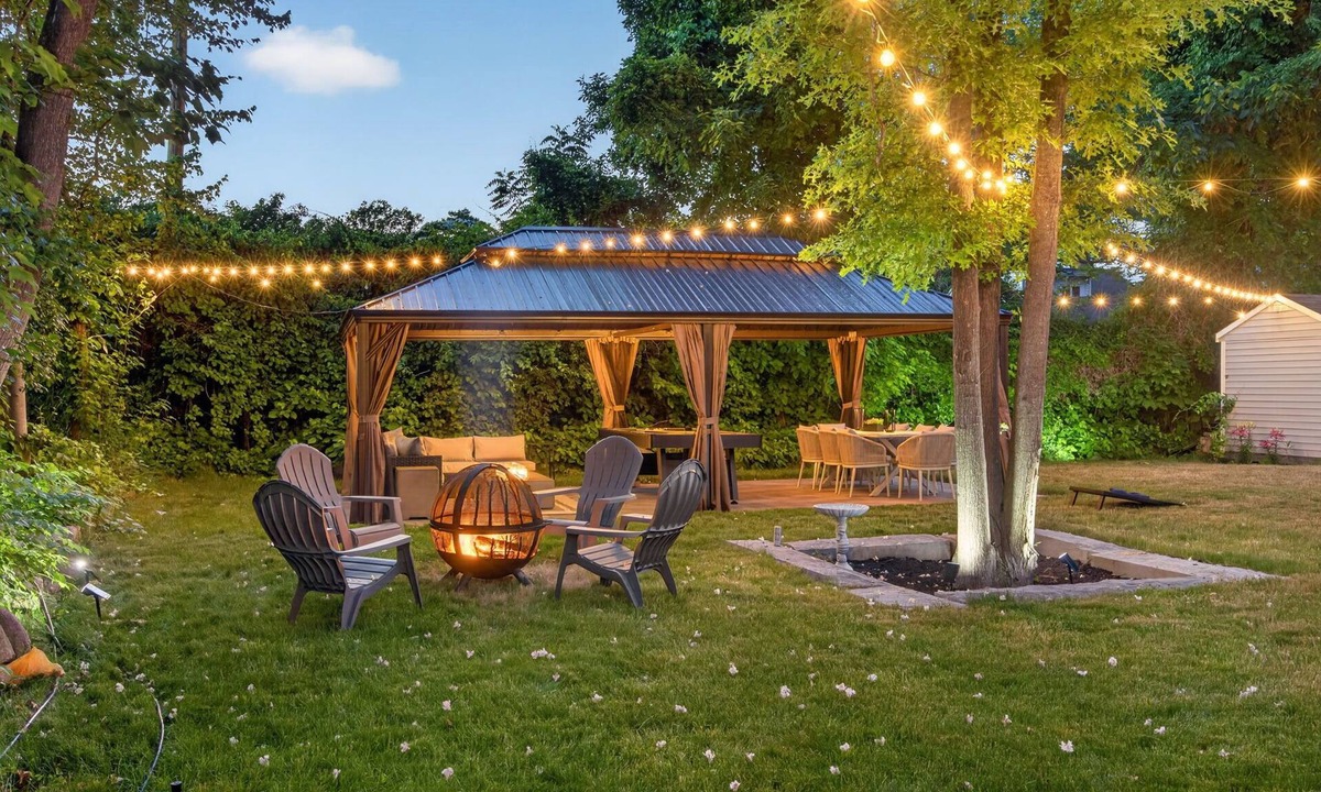 Brockton House | Backyard Oasis: Gazebo, Pool Table & Fire Table
