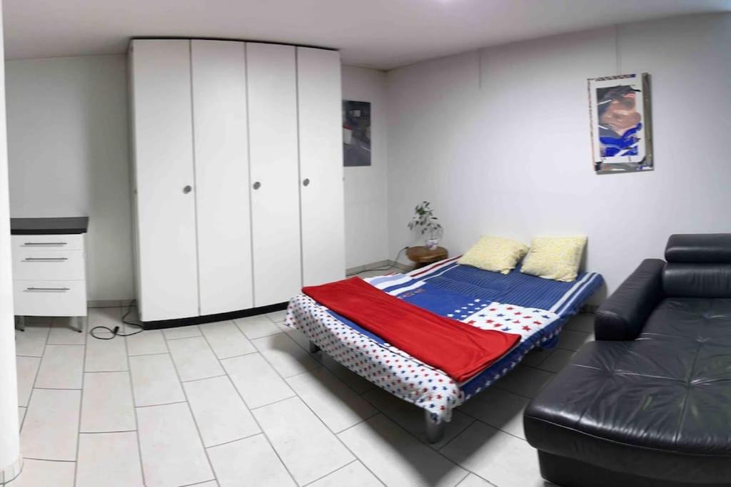 Muttenz Apartment | Basel - 5 mins away - Modern Basement Studio with Kitchen 35m2 in Muttenz
